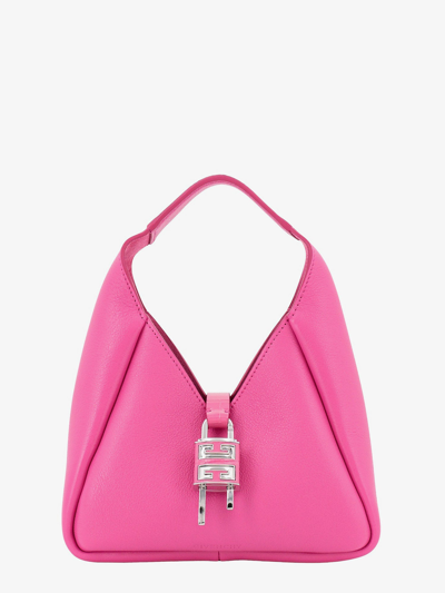 Shop Givenchy Woman G-hobo Woman Pink Shoulder Bags