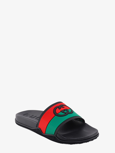 Shop Gucci Man Sandals Man Black Sandals