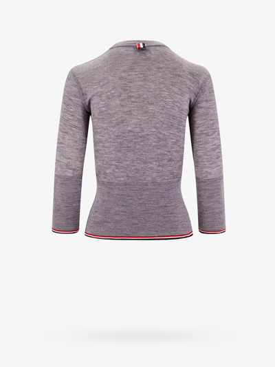 Shop Thom Browne Woman Sweater Woman Grey Knitwear In Gray