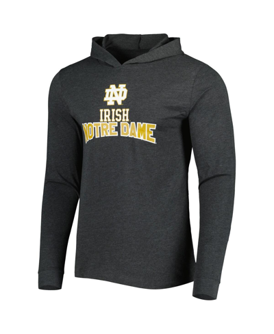Concepts Sport Men's  Heathered Green, Heathered Charcoal Notre Dame Fighting Irish Meter Long Sleeve In Heathered Green,heathered Charcoal