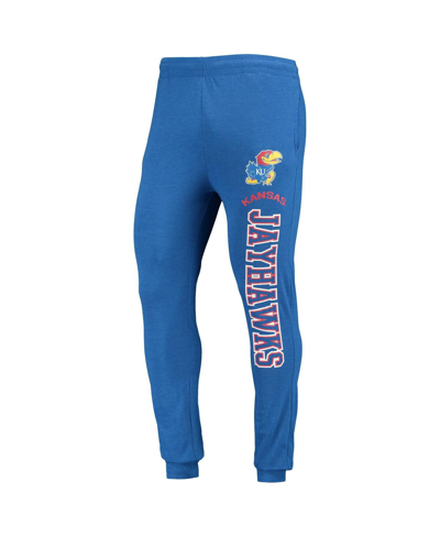 Shop Concepts Sport Men's  Royal And Charcoal Kansas Jayhawks Meter Long Sleeve Hoodie T-shirt And Jogger  In Royal,charcoal