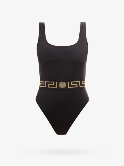 Shop Versace Woman Swimsuit Woman Black Swimwear