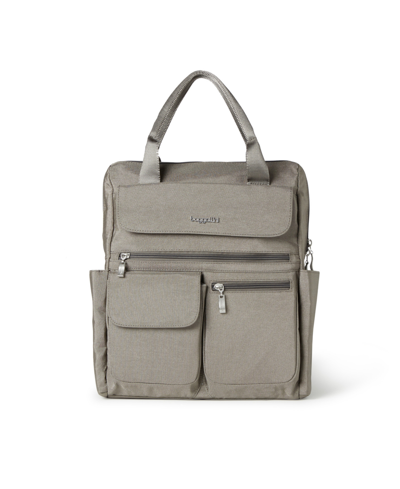 Shop Baggallini Modern Everywhere Small Laptop Backpack In Sterling Shimmer