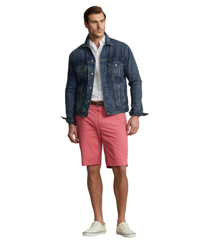 Shop Polo Ralph Lauren Men's Big & Tall Stretch Classic Fit Chino Shorts In Nantucket Red