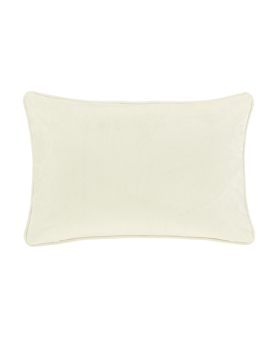 J Queen New York Noelle Boudoir Embellished Decorative Pillow, 15" X 22" In Winter White