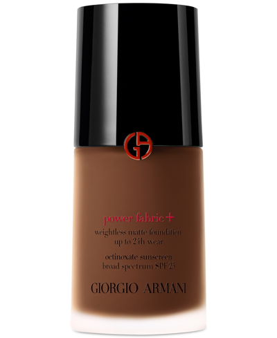 Shop Giorgio Armani Armani Beauty Power Fabric + Liquid Foundation With Spf 25 In (very Deep With A Neutral Undertone)