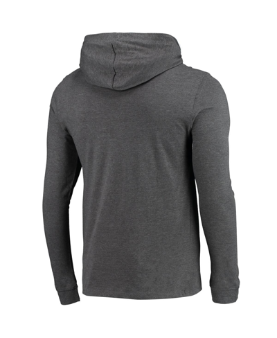 Concepts Sport Red/heather Charcoal Wisconsin Badgers Meter Long Sleeve Hoodie T-shirt & Jogger Paja In Red,heathered Charcoal