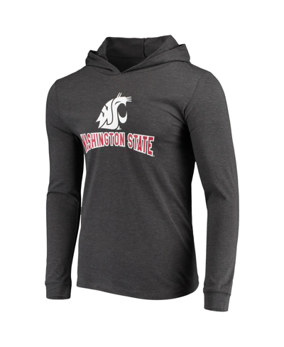 Shop Concepts Sport Men's  Crimson, Charcoal Washington State Cougars Meter Long Sleeve Hoodie T-shirt And In Crimson,charcoal