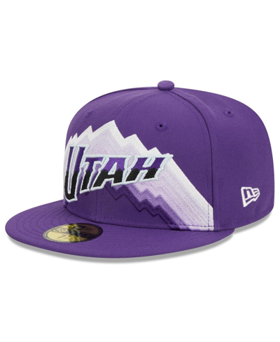 Shop New Era Men's  Purple Utah Jazz 2023/24 City Edition 59fifty Fitted Hat