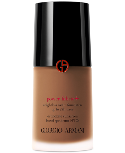 Shop Giorgio Armani Armani Beauty Power Fabric + Liquid Foundation With Spf 25 In (deep With An Olive Undertone)