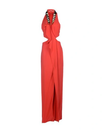 Just Cavalli Long Dress In Red