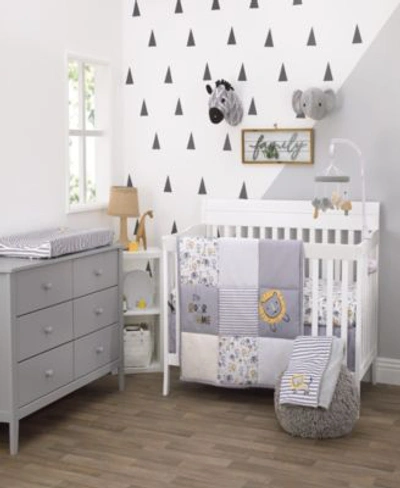 Shop Nojo Little Love By  Roarsome Lion Bedding Collection In Gray