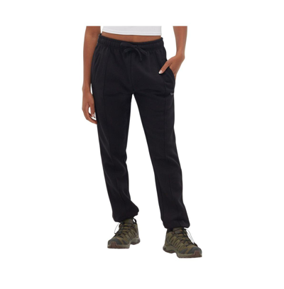 Shop Bench Dna Lacen Pintuck Logo Tape Joggers In Black