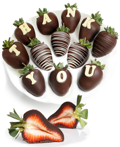 Shop Chocolate Covered Company Thank You Belgian Chocolate Covered Strawberries In No Color