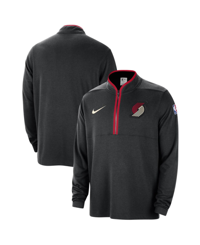 Shop Nike Men's  Black Portland Trail Blazers 2023/24 City Edition Authentic Coaches Half-zip Jacket