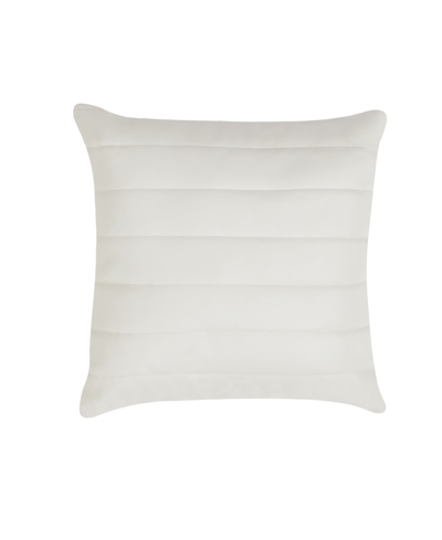 Shop Oscar Oliver Varick Quilted Decorative Pillow, 18" X 18" In Ivory