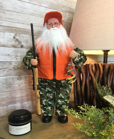 Shop Santa's Workshop 15" Deer Hunter Claus Figurine In Orange