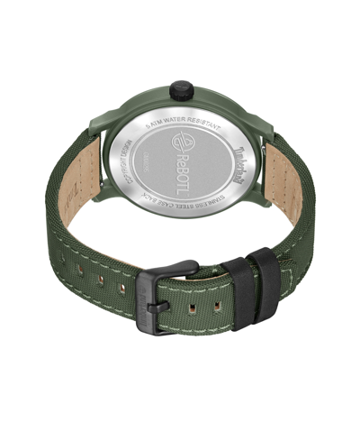 Shop Timberland Men's Quartz Driscoll Green Nylon Strap Watch, 46mm