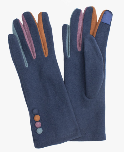 Marcus Adler Color Pop Jersey Gloves In Navy