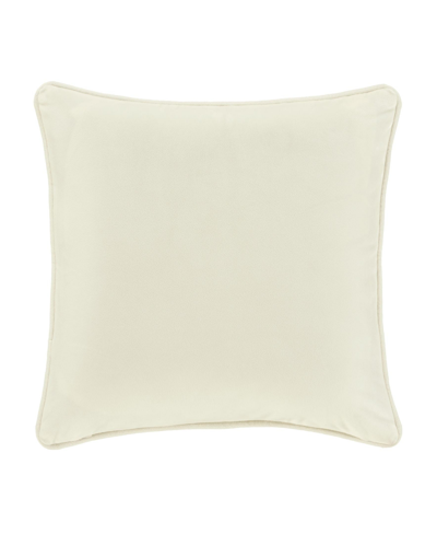J Queen New York Noelle Embellished Decorative Pillow, 18" X 18" In Winter White