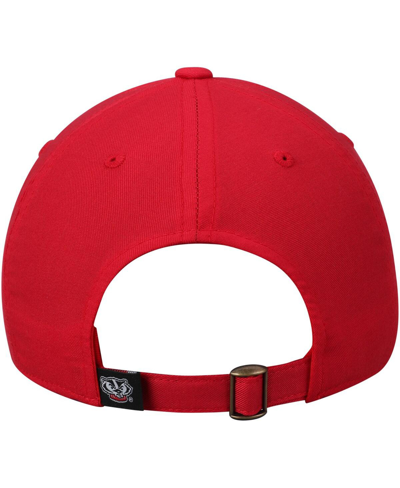 Top Of The World Men's  Red Wisconsin Badgers Primary Logo Staple Adjustable Hat In Red