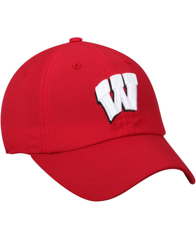 Top Of The World Men's  Red Wisconsin Badgers Primary Logo Staple Adjustable Hat In Red