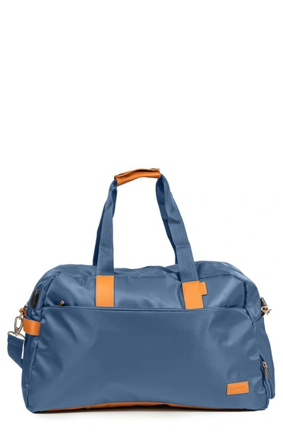 Shop Champs Nylon Duffle Bag In Navy