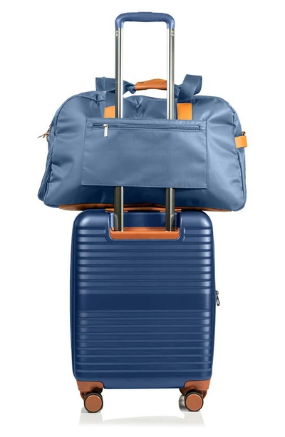 Shop Champs Nylon Duffle Bag In Navy