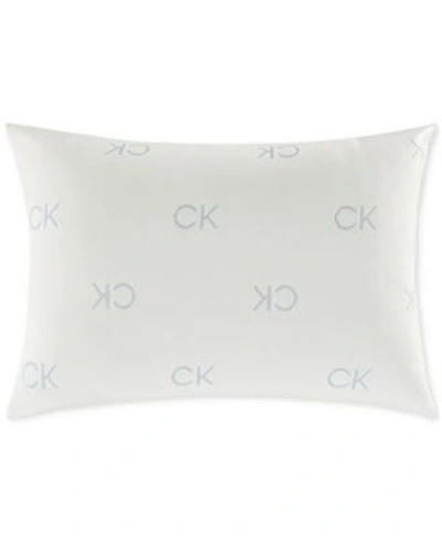 Shop Calvin Klein Cooling Knit Pillows In Blue