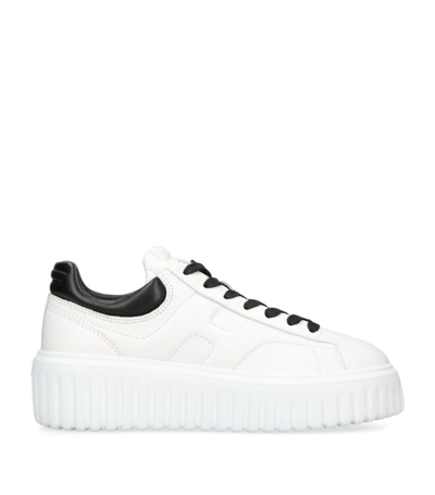 Shop Hogan Leather Allaciato Sneakers In White