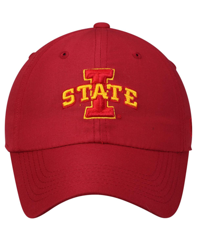 Shop Top Of The World Men's  Cardinal Iowa State Cyclones Primary Logo Staple Adjustable Hat