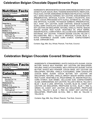 Chocolate Covered Company Celebration Belgian Chocolate Covered Strawberries And Brownie Pops In No Color