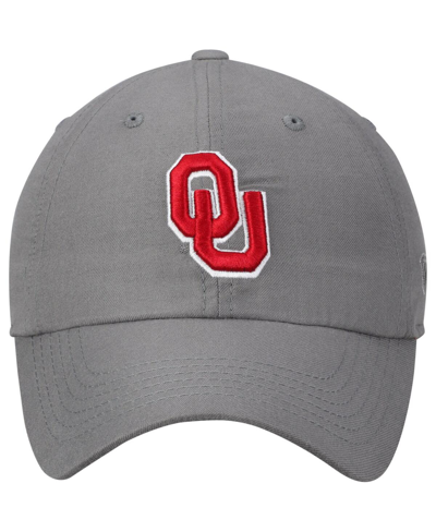 Top Of The World Men's  Gray Oklahoma Sooners Primary Logo Staple Adjustable Hat In Gray