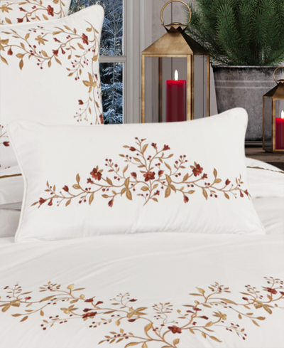 Shop J Queen New York Juniper Boudoir Decorative Pillow, 15" X 22" In Crimson