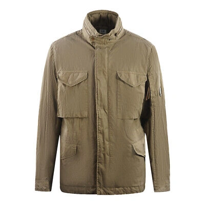 Pre-owned C.p. Company Herren Bomber 14cm0w358a 006233g 229 Jacke In Beige