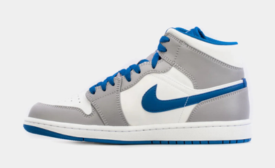 Pre-owned Nike Schuhe Mann Frau  Air Jordan 1 Mid Truee Blau Grau Blau Dq8426 014