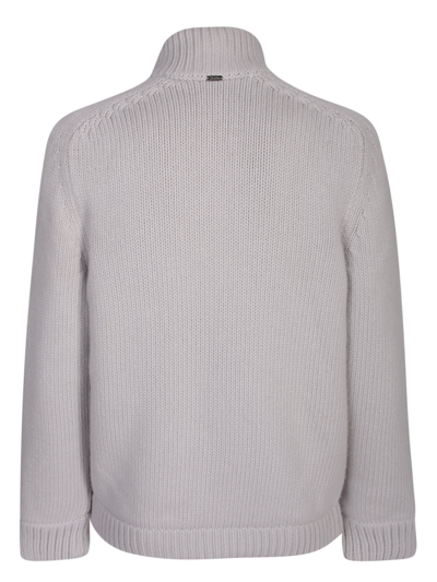 Herno Infinity Wool Bomber Jacket In Grey