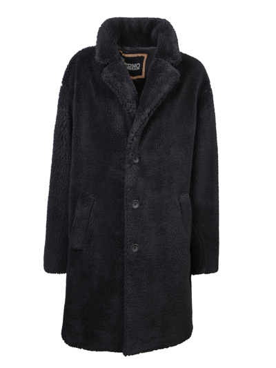Shop Herno Felted Black Coat