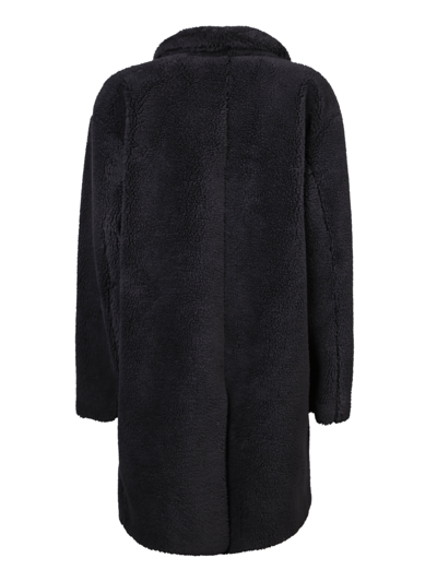 Shop Herno Felted Black Coat