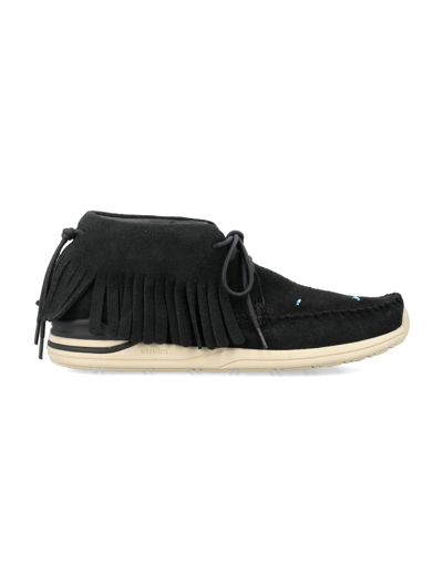 Visvim Man Ankle Boots Black Size 9 Leather In Black