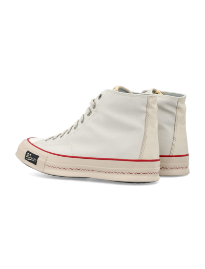 Shop Visvim Skagway Hi Pattern In Ivory