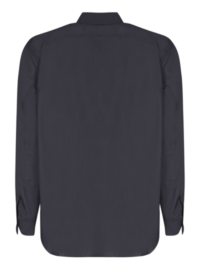 Shop Comme Des Garçons Homme Deux Faux Fur Details Black Shirt