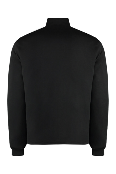 Shop Emporio Armani Reversible Bomber Jacket In Black