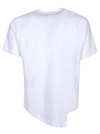 Shop Comme Des Garçons Shirt Asymmetric White T-shirt