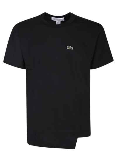 Shop Comme Des Garçons Shirt Asymmetric Black T-shirt