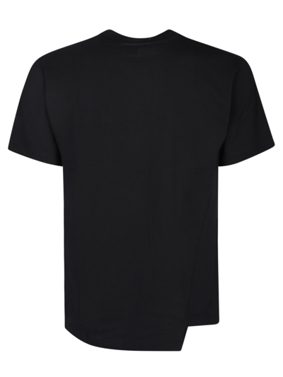 Shop Comme Des Garçons Shirt Asymmetric Black T-shirt