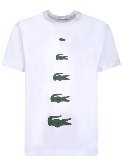 Shop Comme Des Garçons Shirt Frontal Print White T-shirt