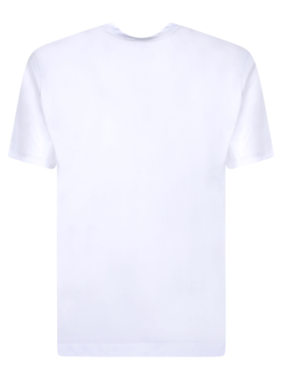 Shop Comme Des Garçons Shirt Frontal Print White T-shirt