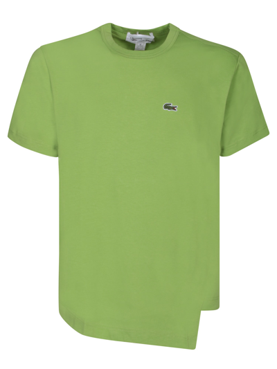 Shop Comme Des Garçons Shirt Asymmetric Green T-shirt