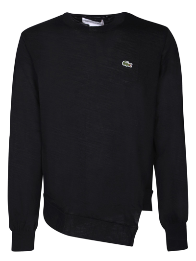 Shop Comme Des Garçons Shirt Asymmetric Black Pullover